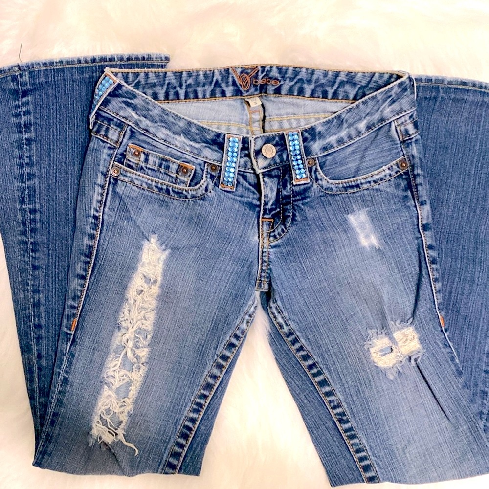 Bebe Denim Jean Like New Excellent Condition - Picture 7 of 13
